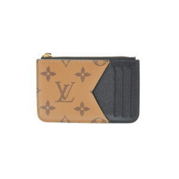Louis Vuitton Monogram Reverse Porte Carte Romy Brown Canvas Case - Picture 1 of 9